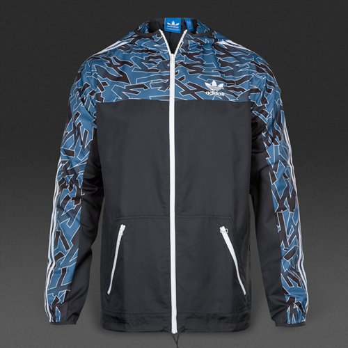 Adidas Originals Shatter Stripe AOP Windbreaker Black / AOP for Men